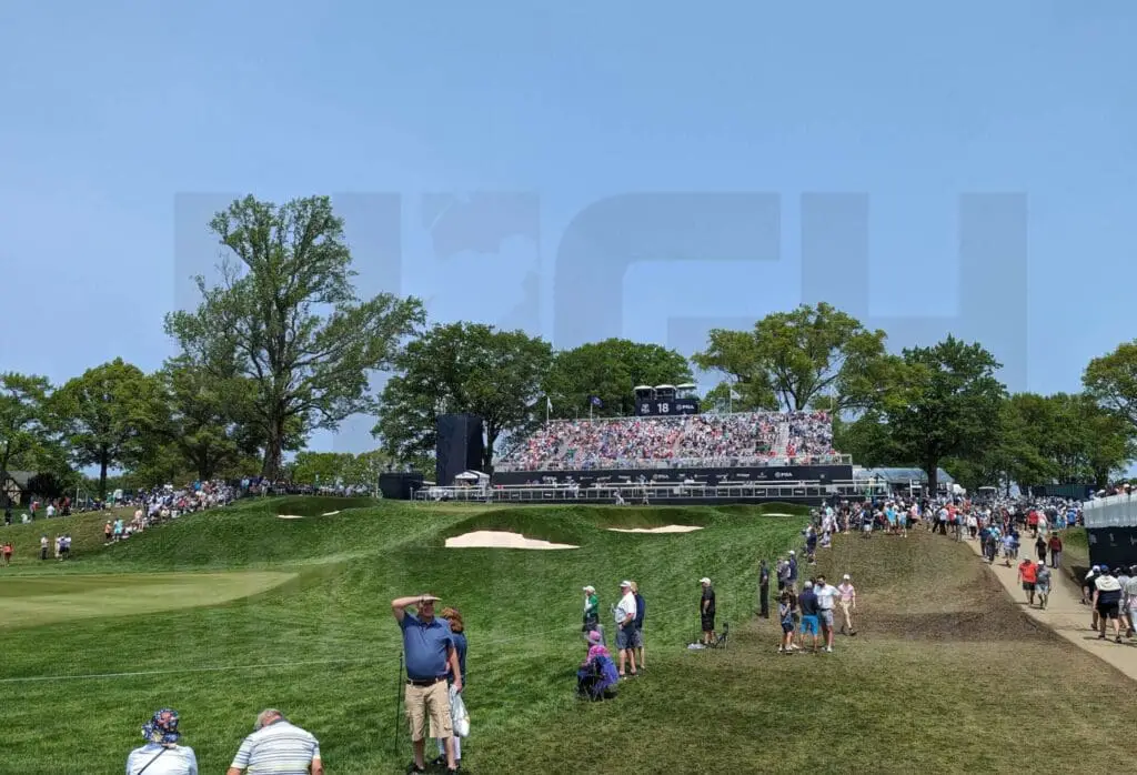 18th hole Oak Hill PGA 2023